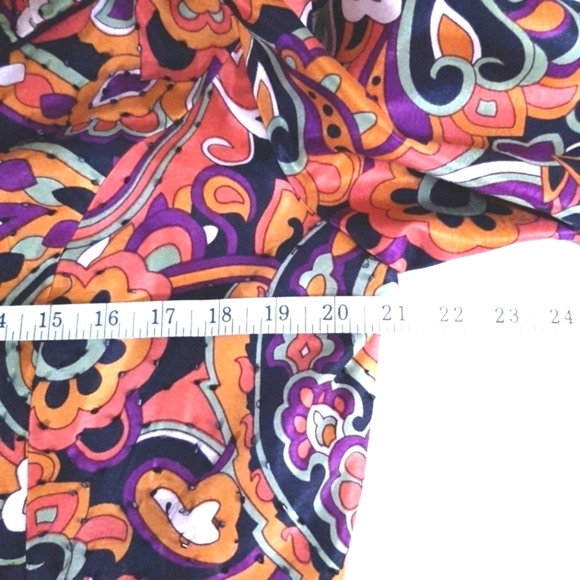 Victor Costa Vintage Ruffled Beaded 3/4 Cap Sleeve Orange Buttonup Jacket Sz 12 - Picture 4 of 9